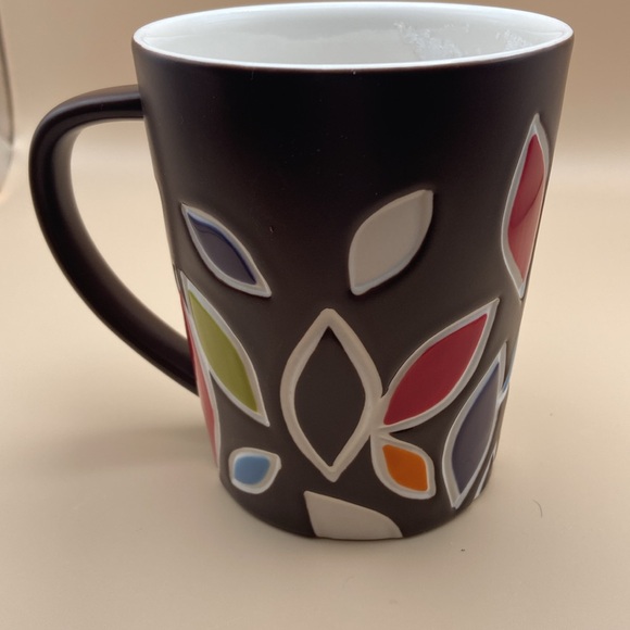 Starbucks 2010 Debossed Bone China Nouvelle Porcelaine D'os  Mug with Leaves - Picture 3 of 8